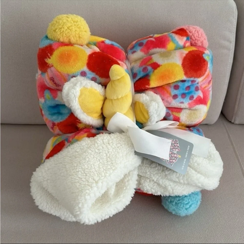 DISNEY PIXAR AUTHENTIC MERCH TOY STORY HOODED UNICORN SHERPA THROW NEW